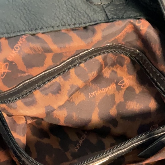 B Makoesky Black Hobo Bag with Slouchy Shape and Thick Strap - Picture 6 of 9